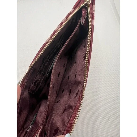 Kate Spade Chelsea The Little Better Medium Wristlet Pouch Wallet Deep Berry NWT - Picture 6 of 9